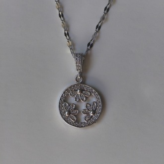 Çelenk Kolye - Silver
