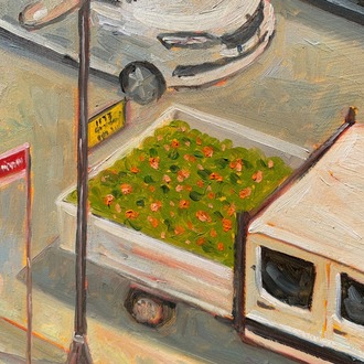 Unexpected Flowers - Orijinal Yağlı Boya Tablo (17.5x25 cm)