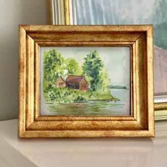 Son 50 Gün Serisi: no 7 (12,5x10 cm, Gold Çerçeveli)