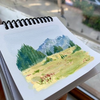 Son 50 Gün Serisi: no 2 (10x12,5 cm, Gold Çerçeveli)