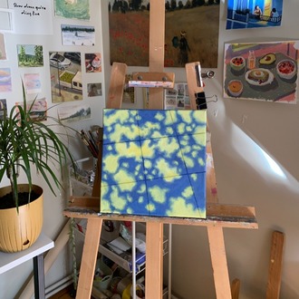 Spring Shadows - Orijinal Yağlı Boya Tablo (30x30 cm)