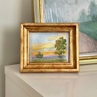 Son 50 Gün Serisi: no 11 (12,5x10 cm, Gold Çerçeveli)