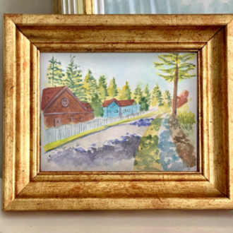 Son 50 Gün Serisi: no 42  (13x11 cm, Gold Çerçeveli)