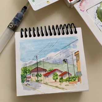 Son 50 Gün Serisi: no 32 (12,5x10 cm, Gold Çerçeveli)