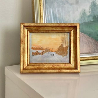 Son 50 Gün Serisi: no 22 (12,5x10 cm, Gold Çerçeveli)