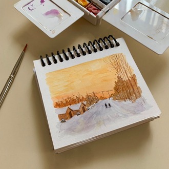 Son 50 Gün Serisi: no 22 (12,5x10 cm, Gold Çerçeveli)
