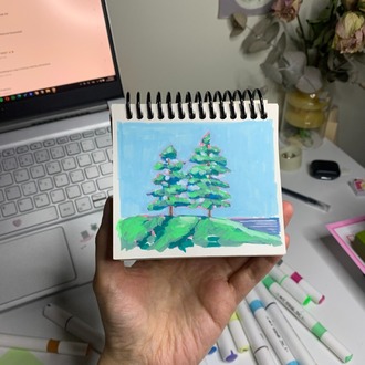 Son 50 Gün Serisi: no 36 (13x11 cm, Gold Çerçeveli)