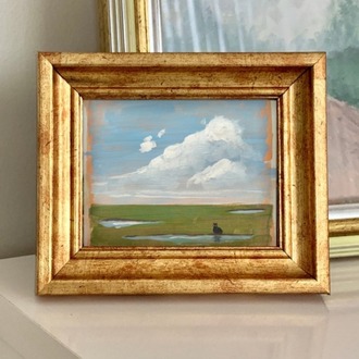 Son 50 Gün Serisi: no 9 (12,5x10 cm, Gold Çerçeveli)