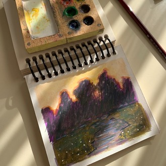 Son 50 Gün Serisi: no 35 (13x11 cm, Gold Çerçeveli)