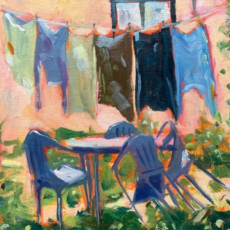 Sun-dried Memories - Orijinal Yağlı Boya Tablo (30x40 cm)