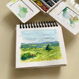 Son 50 Gün Serisi: no 24 (12,5x10 cm, Gold Çerçeveli)