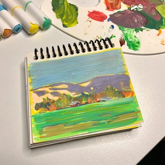 Son 50 Gün Serisi: no 40 (13x11 cm, Gold Çerçeveli)
