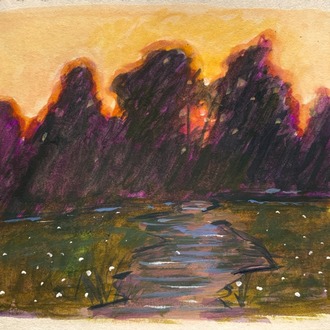Son 50 Gün Serisi: no 35 (13x11 cm, Gold Çerçeveli)