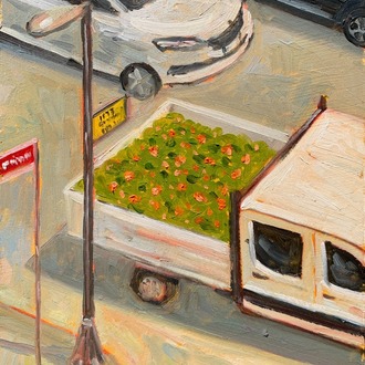 Unexpected Flowers – Original Oil Painting on Wood Panel