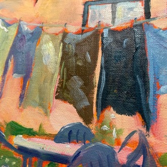 Sun-dried Memories – Original Oil Painting on Canvas