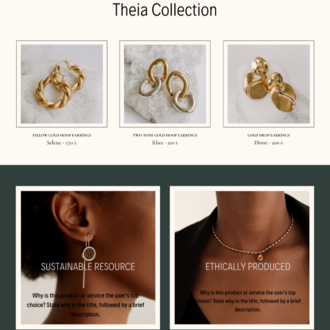 Modern Elegant Style Jewelry Business Website