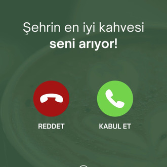 Yeşil ve Kırmızı Minimalist Kahve Instagram Hikayesi