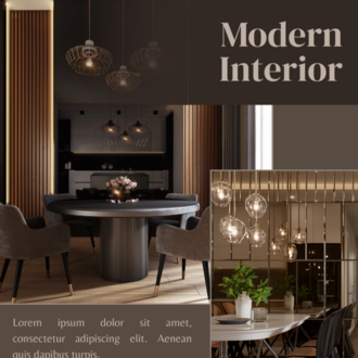 Brown and Beige Modern Interior Design Instagram Post