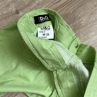 Dolce mint keten pantolon