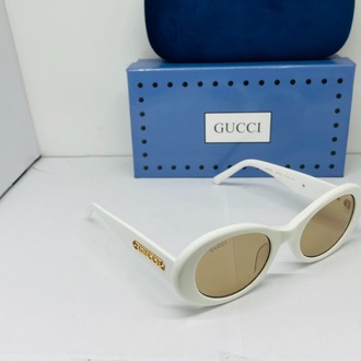 GUCCİ BEYAZ ÇERÇEVE GOLD ŞEFFAF CAM