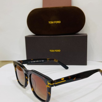TOM FORD DESENLİ ÇERÇEVE KAHVE ŞEFFAF CAM