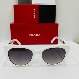 PRADA BEYAZ ÇERÇEVE SİYAH ŞEFFAF CAM