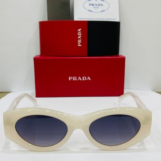 PRADA BEYAZ ÇERÇEVE SİYAH ŞEFFAF CAM