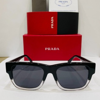 PRADA SİYAH ÇERÇEVE SİYAH ŞEFFAF CAM