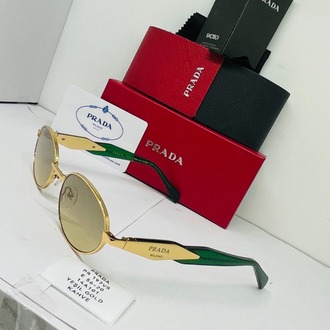 PRADA GOLD ÇERÇEVE SARI ŞEFFAF CAM