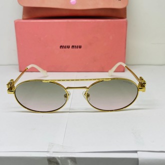 MIU GOLD ÇERÇEVE SİYAH ŞEFFAF CAM
