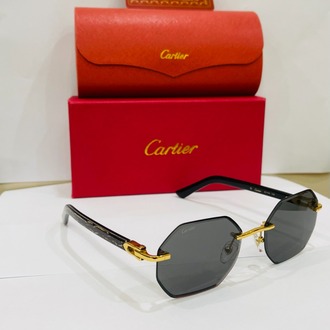 CARTİER SİYAH ÇERÇEVE SİYAH ŞEFFAF CAM