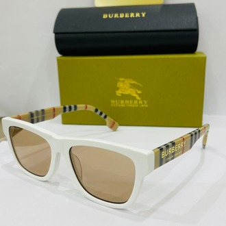 BURBERRY BEYAZ ÇERÇEVE KAHVE ŞEFFAF CAM