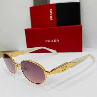 PRADA GOLD ÇERÇEVE PUDRA ŞEFFAF CAM