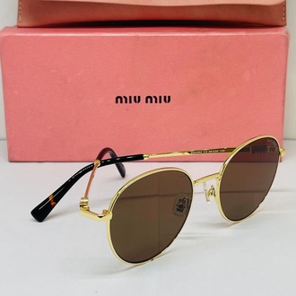 MIU GOLD ÇERÇEVE SİYAH ŞEFFAF CAM