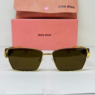 MIU GOLD ÇERÇEVE SİYAH ŞEFFAF CAM