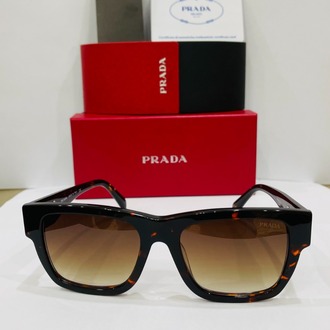 PRADA SİYAH ÇERÇEVE KAHVE ŞEFFAF CAM