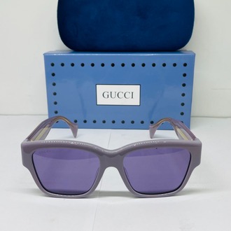 GUCCİ GRİ ÇERÇEVE MOR ŞEFFAF CAM