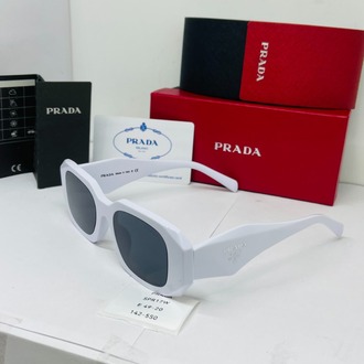 PRADA BEYAZ ÇERÇEVE SİYAH ŞEFFAF CAM
