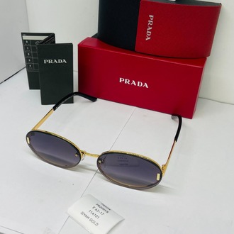 PRADA GOLD ÇERÇEVE SİYAH ŞEFFAF CAM