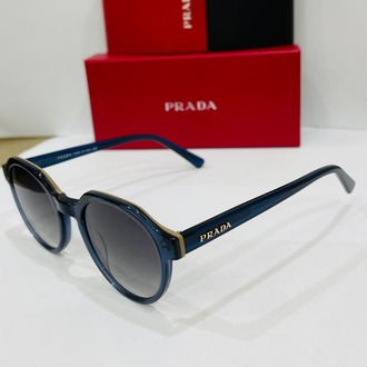 PRADA MAVİ ÇERÇEVE SİYAH ŞEFFAF CAM