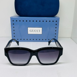 GUCCİ SİYAH ÇERÇEVE SİYAH ŞEFFAF CAM