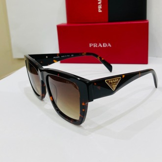 PRADA SİYAH ÇERÇEVE KAHVE ŞEFFAF CAM