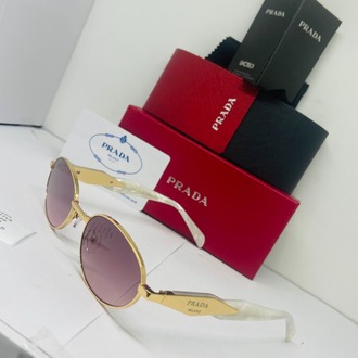 PRADA GOLD ÇERÇEVE PUDRA ŞEFFAF CAM
