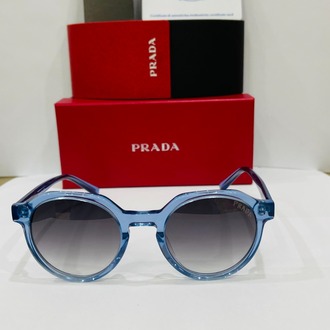 PRADA MAVİ ÇERÇEVE MAVİ ŞEFFAF CAM