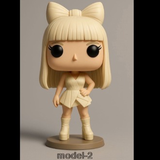 Pop Stil 3D Baskı Figür – Dekoratif Koleksiyon Modeli