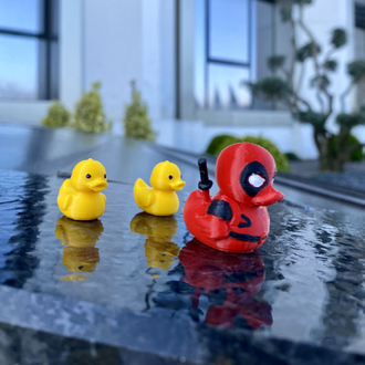 Deadpool Ördek ve Yavruları Araç İçi Süs / Masa süs 
