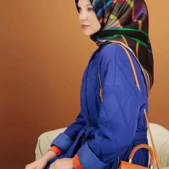 ARMİNE Nostalji Twill İpek Eşarp 8843-07