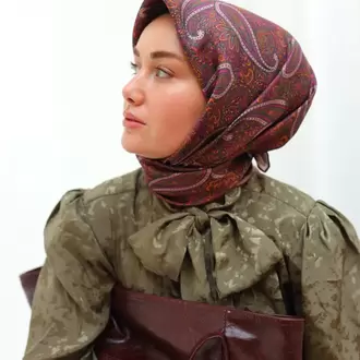 SİLK HOME Sura İpek Eşarp 11455-s23