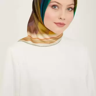 ARMİNE Nostalji Twill İpek Eşarp 9112-33