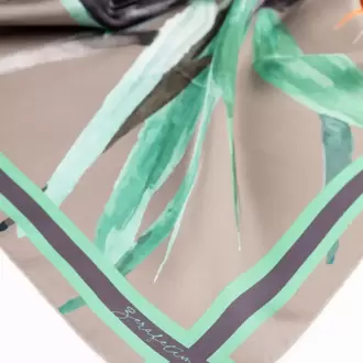  ZERAFETİM Paradise Desen İpek Twill Eşarp